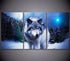 Tableau Loup Neige